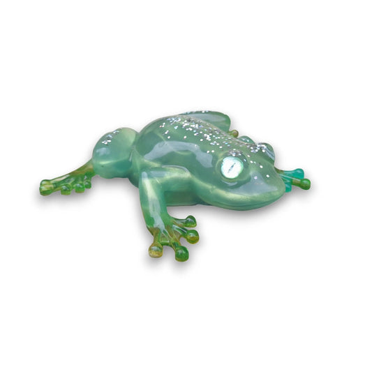 Figurine Grenouille en Résine Époxy Pailletée Epo'spes