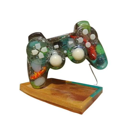 Veilleuse led phosphorescente Manette de jeux décors carpe Epo'spes