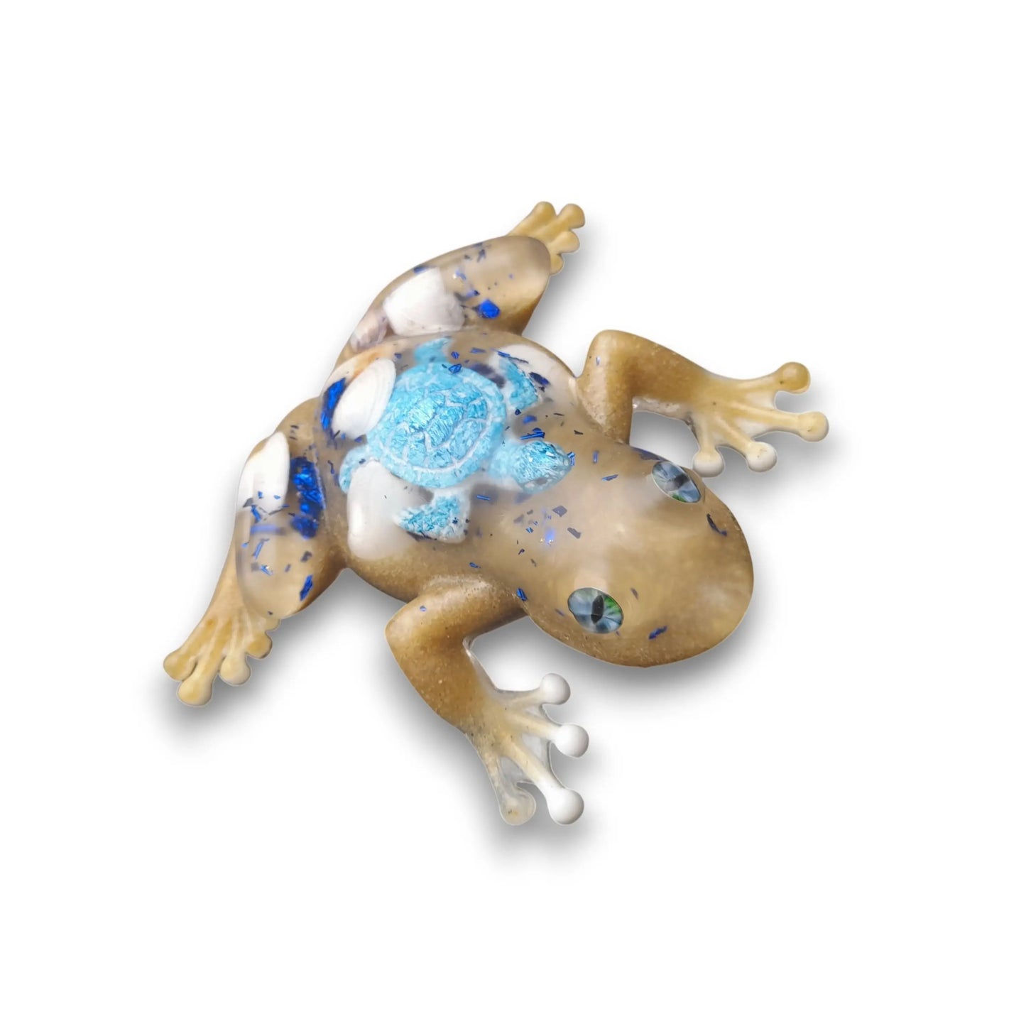 Grenouille plage en resine epoxy Epo'spes